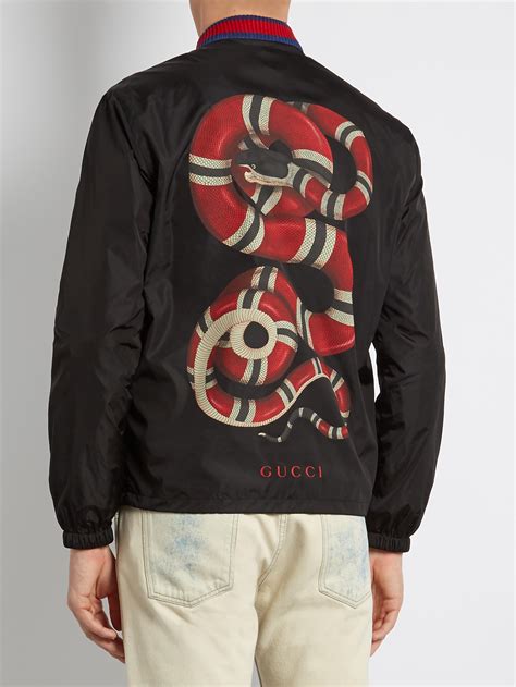 gucci space snake bomber|Men's Designer Luxury Bombers .